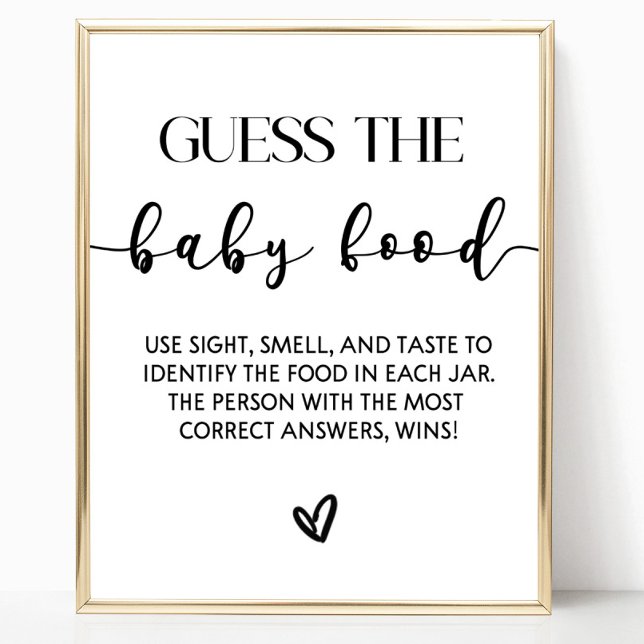 Raten Sie mal das Baby Food Baby Duschgel-Logo Poster (Von Creator hochgeladen)