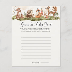 Raten Sie mal das Baby Food Baby Shower Game