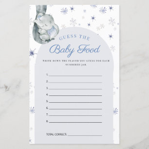 Raten Sie mal das Baby Food Elephant Blue Baby Dus