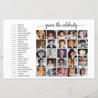 Raten Sie mal das Celebrity Baby Duwer Game, das i