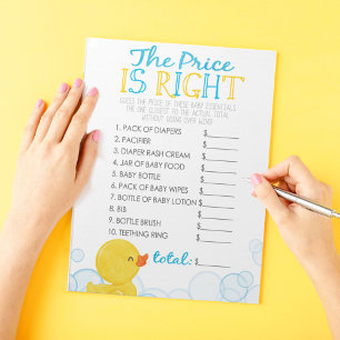 Raten Sie mal, das Preis Rubber Duck Baby Shower G Notizblock