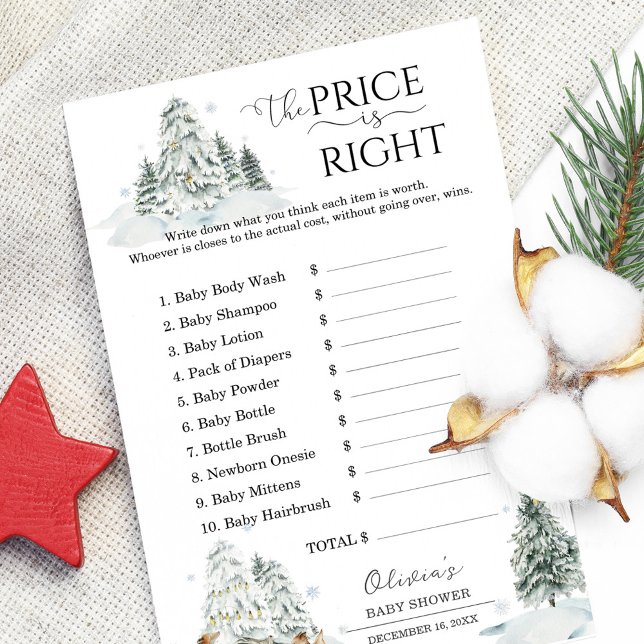 Raten Sie mal, das Price Winter Woodland Baby Show (Von Creator hochgeladen)