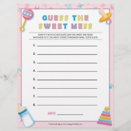 Raten Sie mal, das süße Schlamassel [Baby Basics P Briefbogen