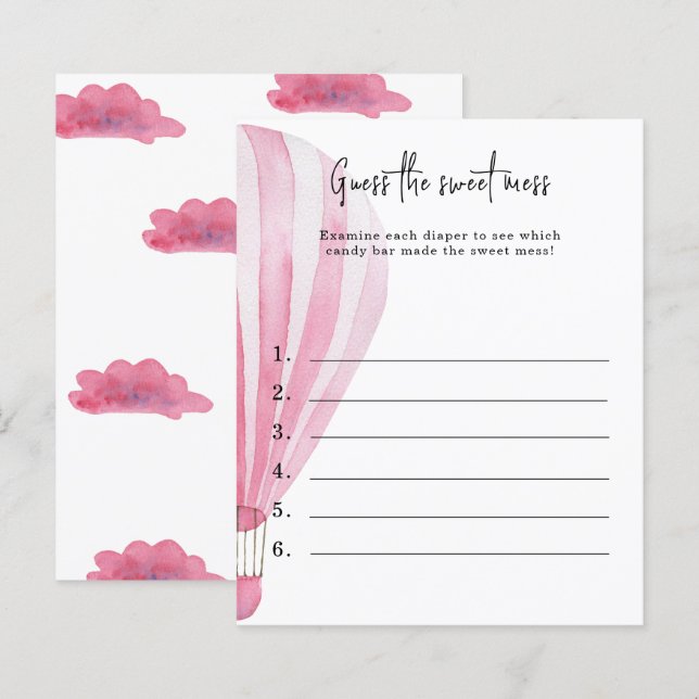 Raten Sie mal, das süße Schlamassel - Baby-Dusche- (Vorne/Hinten)