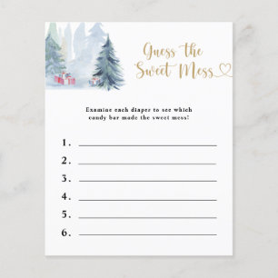 Raten Sie mal, das süße Schlamassel - Baby-Dusche-