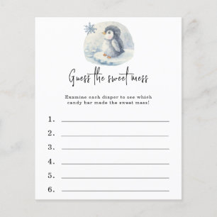 Raten Sie mal, das süße Schlamassel - Baby-Dusche-