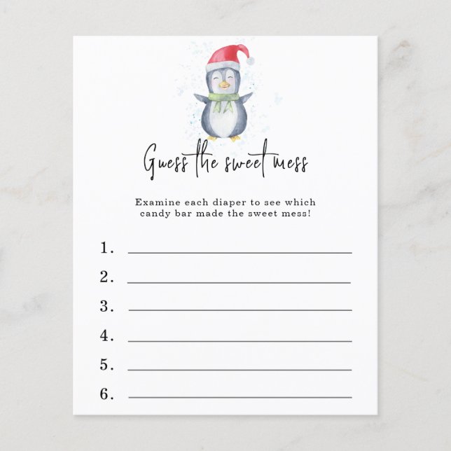 Raten Sie mal, das süße Schlamassel - Baby-Dusche- (Vorderseite)