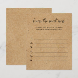 Raten Sie mal, das Sweet Mess - Baby Shower Game