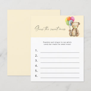 Raten Sie mal, das Sweet Mess Baby Shower Game - B