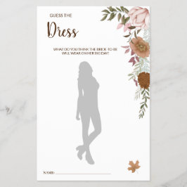 Raten Sie mal die Dress Boho Autumn BridalShower G Flyer