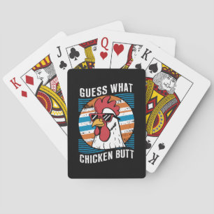 Raten Sie mal, was Hühnchen Hintern Funny Chicken Spielkarten
