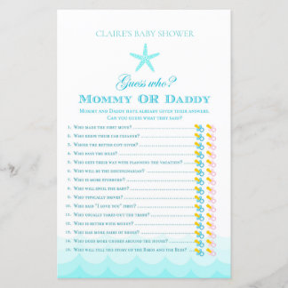 Raten Sie mal, wer Mama oder Papa - Baby Showspiel