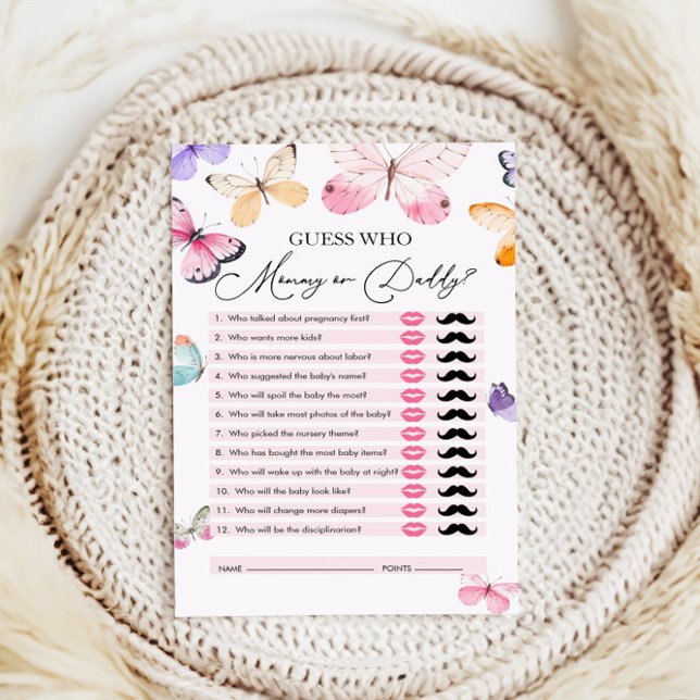 Raten Sie mal, wer, Mama oder Papa, tragen Sie das (Von Creator hochgeladen)