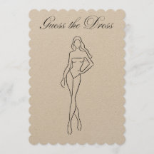 Raten Sie mal, wie das Dress Brautparty-Spiel läuf