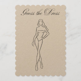 Raten Sie mal, wie das Dress Brautparty-Spiel läuf