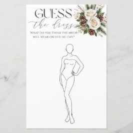 Raten Sie mal, wie das Kleid Winter Bridal Game
