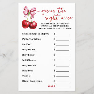 Raten Sie richtig Preis Cherry Coquette Baby Shows Flyer