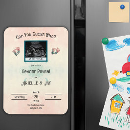 "Raten Sie wem" Geschlecht offenbart Ultraschalldu Magnet