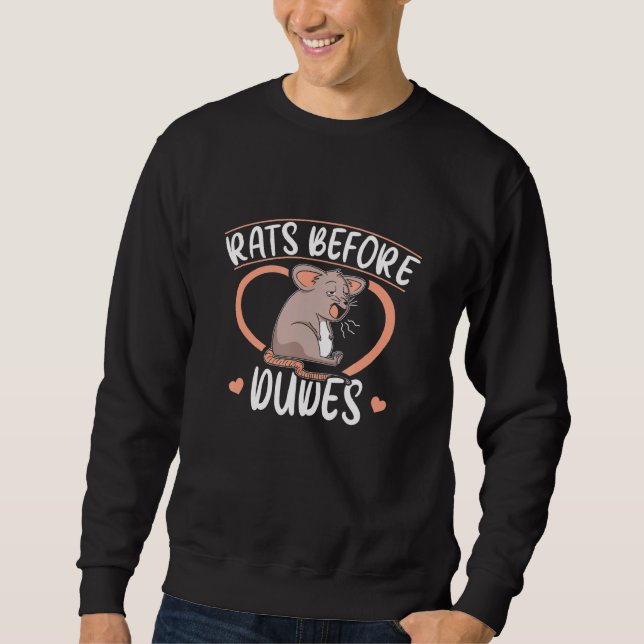 Raten vor Typen - Ratte Sweatshirt (Vorderseite)