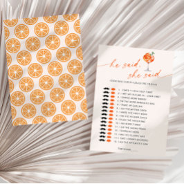 Ratess, wer sagte es Aperol Spritz Brautparty Game Einladung