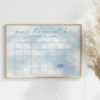 Ratet mal den Anreisedatum Kalender Cloud 9 Blue