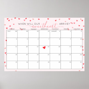 Ratet mal, wann die Kleine Sweetheart Baby Dusche  Poster