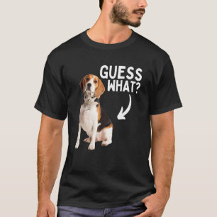 Ratet mal, was Beagle Hintern Jagd Hunde Besitzer  T-Shirt