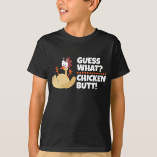 Ratet mal, was für ein Hühnchen-Hintern? Witziger T-Shirt