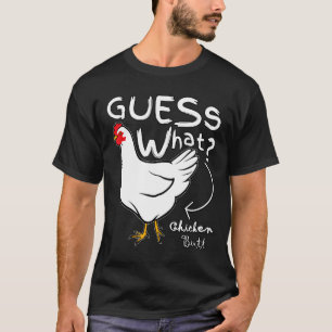 Ratet mal, was für Hühner-Hintern-Grafikmütter sin T-Shirt