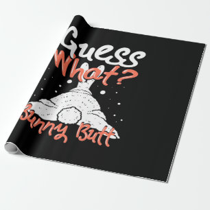 Ratet mal was sonniges Kaninchen Geschenkpapier