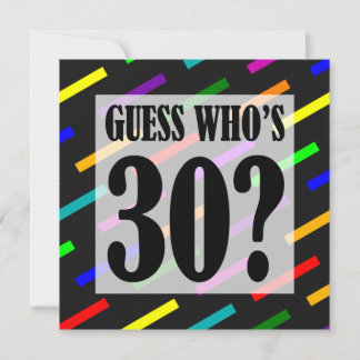 Ratet mal, wer 30 Einladungen zur Geburtstagsparty