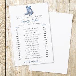 Ratet mal, wer Country Bow Cowboy Brautparty