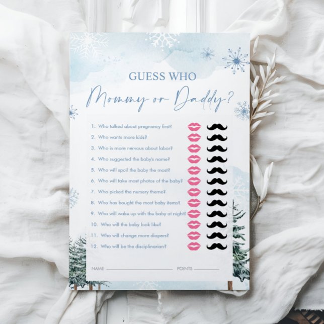 Ratet mal, wer, Mama oder Papa, Winter Baby Shower (Von Creator hochgeladen)