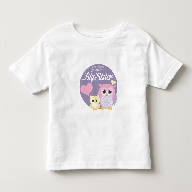 Ratet mal, wer wird eine große Schwester sein? Pas Kleinkind T-shirt (Vorderseite)