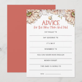 Ratet, wer Mama oder Vater Baby Duschspiel Dankeskarte