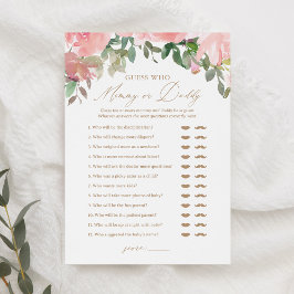 Ratet, wer Mommy oder Daddy Balloon Baby Shower Ga Einladung