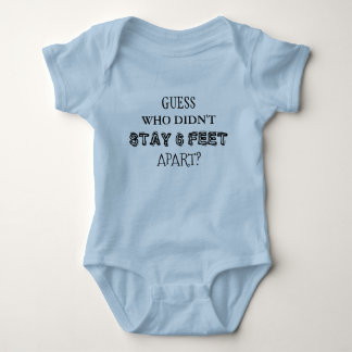Ratet, wer nicht 10 Meter neben Baby Bodysuit Blei Baby Strampler