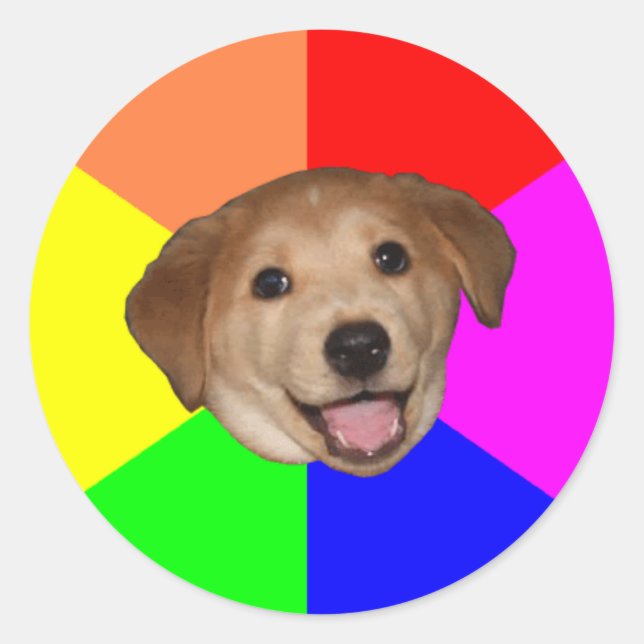 Ratgeber Runder Aufkleber (Vorderseite)