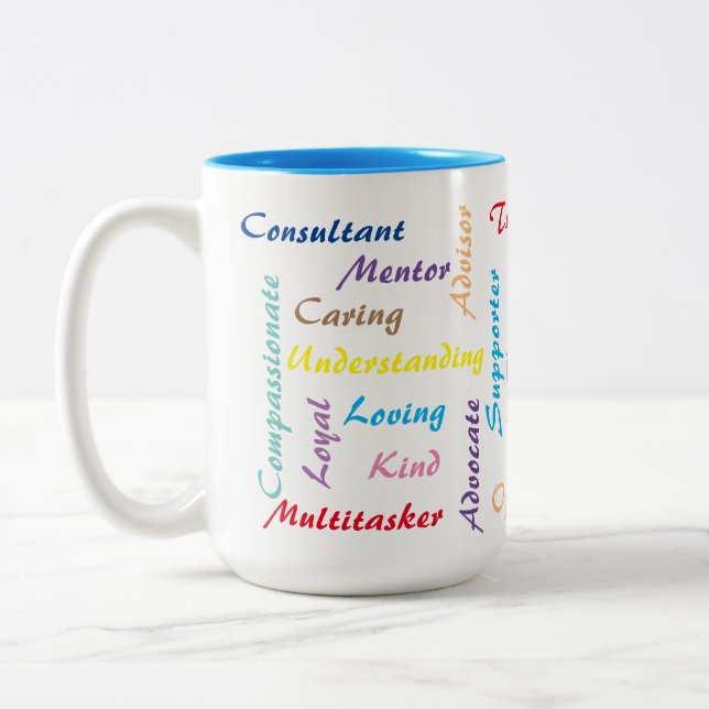 Ratgeber-Tasse Zweifarbige Tasse (Links)
