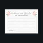 Ratgeber wünscht Watercolor-Blume Hochzeitskarten Visitenkarte<br><div class="desc">Diese wunderschönen Blumenempfehlungen und Wunschkarten sind die perfekte Ergänzung zu einem Polterabend oder an der Hochzeitsfeier. Dieses Design bietet eine Kombination aus Handschrift und Block-Schriftart in schlauer grün und hervorgehoben durch ein Aquarellbouquet. Die Gäste haben Platz, um ihren Lieblingstitel, ihren Namen auf der Vorderseite und die Namen des Ehepaares und...</div>
