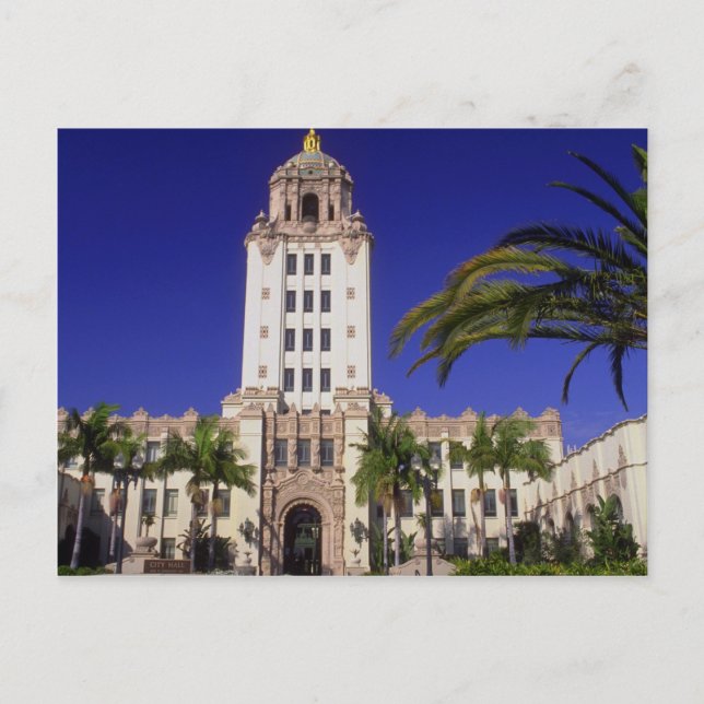 Rathaus, Beverly Hills, Kalifornien, USA Postkarte (Vorderseite)
