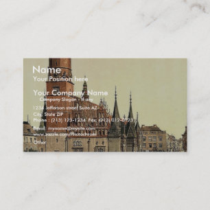 Rathaus, Breslau, Schlesien, Deutschland (d.h., Visitenkarte