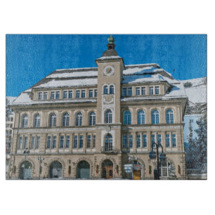 Rathaus in St. Moritz Schneidebrett