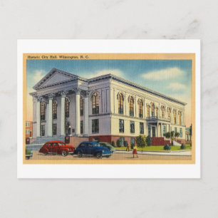 Rathaus in Wilmington, North Carolina, Vintag Postkarte