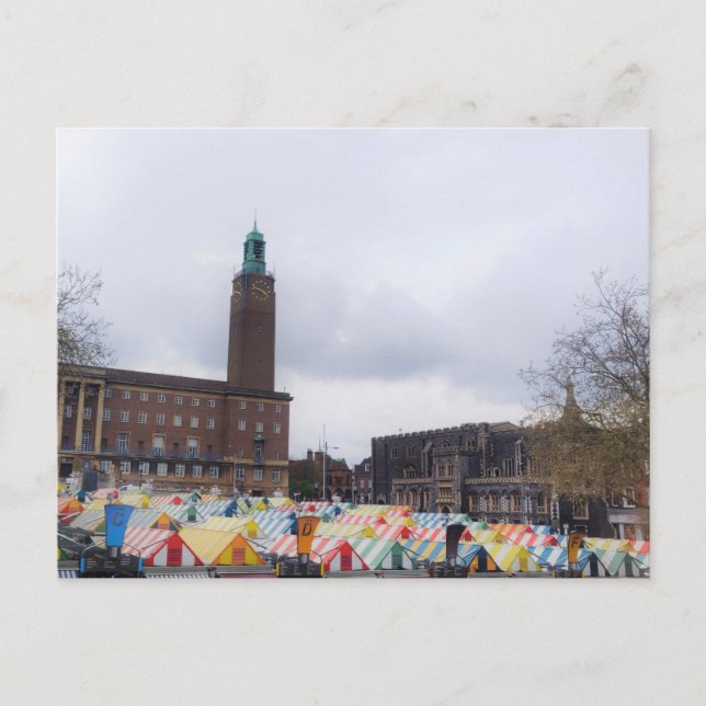 Rathaus Norwich Postkarte (Vorderseite)