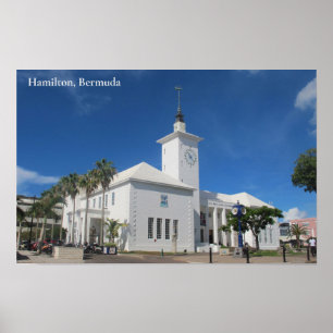 Rathaus und Kunstzentrum, Hamilton, Bermuda Poster