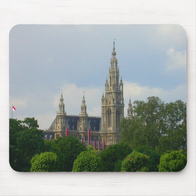 Rathaus, Wien, Österreich Mousepad (Vorne)