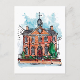 Rathaus, Wilmington Delaware Postkarte
