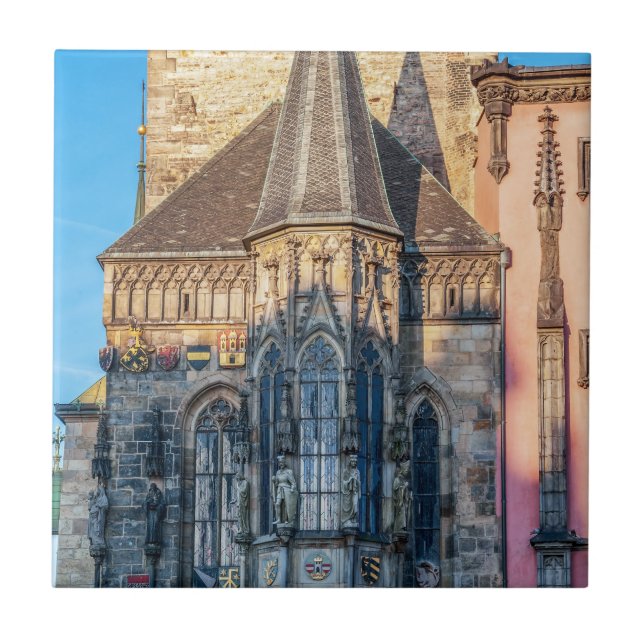 Rathauskapelle auf dem Altstädter Ring - Prag Fliese (Vorderseite)