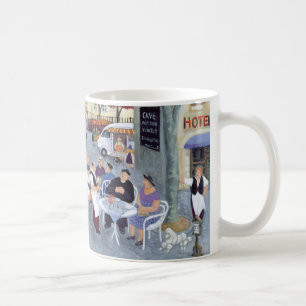 Rathausplatz in Burgunder Kaffeetasse